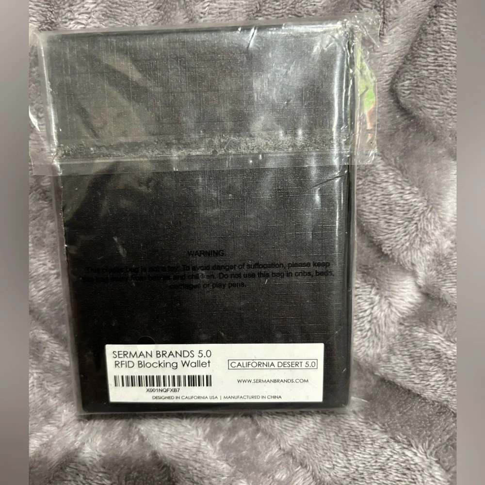 SERMAN BRANDS- Wallets for‎ Men Slim Mens leather RFID Blocking Minimalist Card